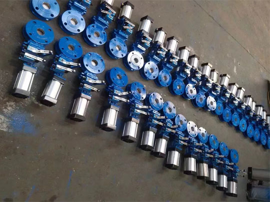 气动刀闸阀实物图